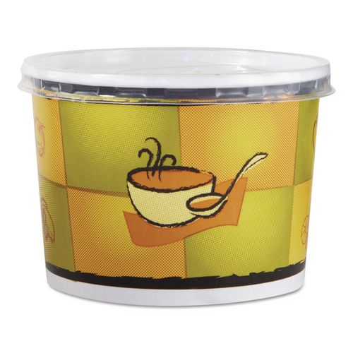 Streetside Squat Paper Food Container with Lid