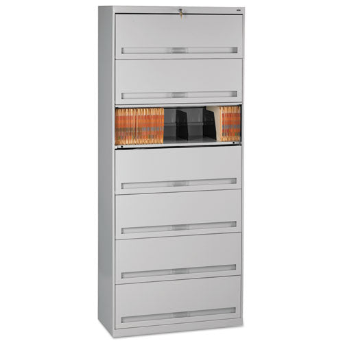 Enclosed Fixed-Shelf Lateral File with Retractable Doors
