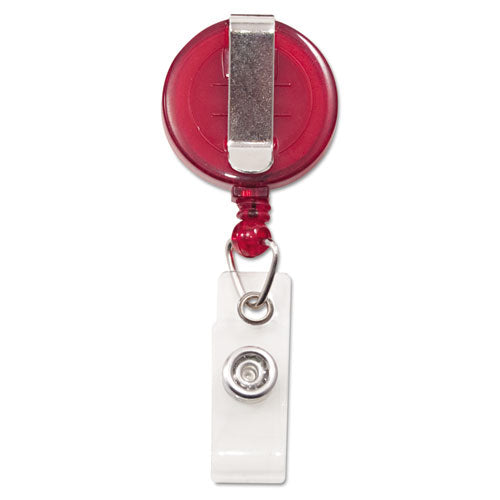 Translucent Retractable ID Card Reel