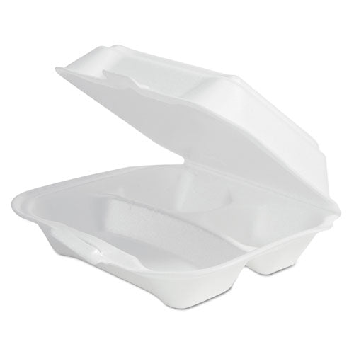 Foam Hinged Lid Container Secure One Tab Latch