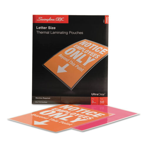 UltraClear Thermal Laminating Pouches