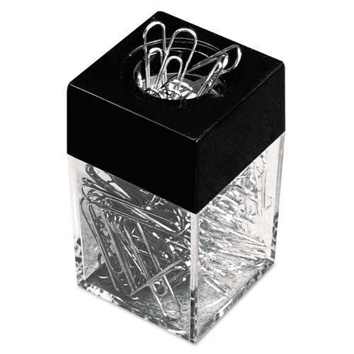 Paper Clips with (1) Magnetic-Top Desktop Dispenser