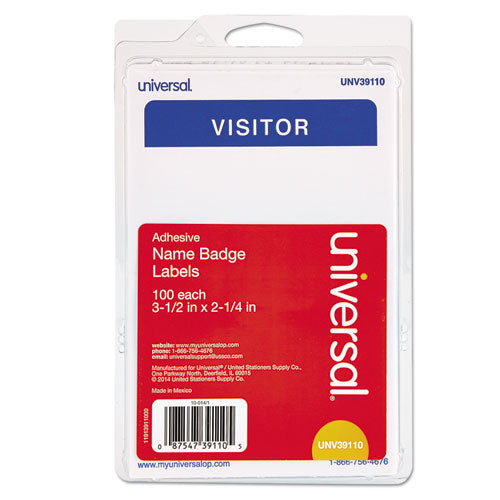 Visitor Self-Adhesive Name Badges
