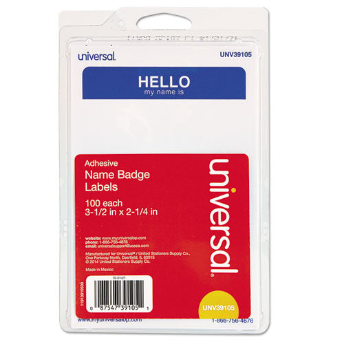 Hello Self-Adhesive Name Badges