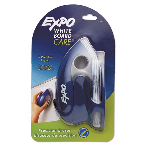 White Board CARE Dry Erase Precision Eraser with Replaceable Pad
