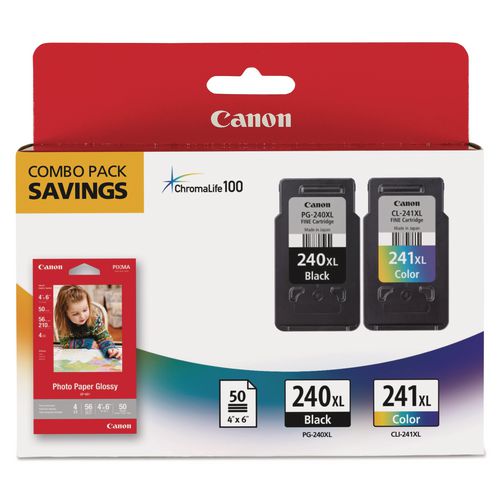 5206B005 (PG-240XL/CL-241XL) High-Yield Ink/Paper Combo