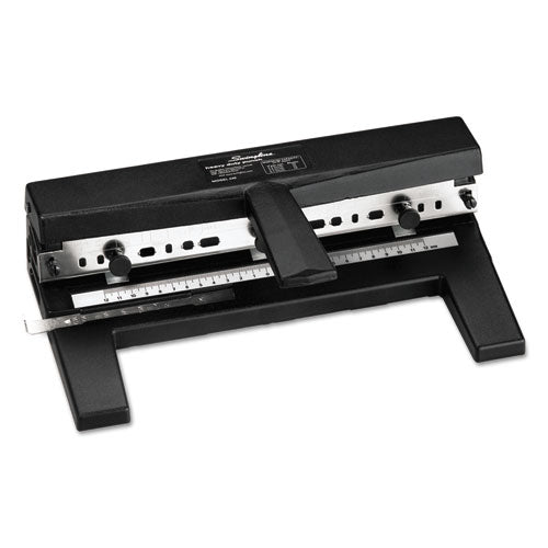 40-Sheet Heavy-Duty Two- to Seven-Hole Adjustable Heavy-Duty Paper Punch