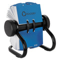 Open Rotary Business Card File with 24 Guides