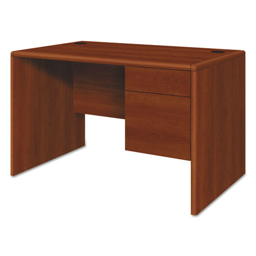 10700 Series Single Pedestal Desk with Three-Quarter Height Right Pedestal