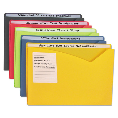 Write-On Poly File Jackets