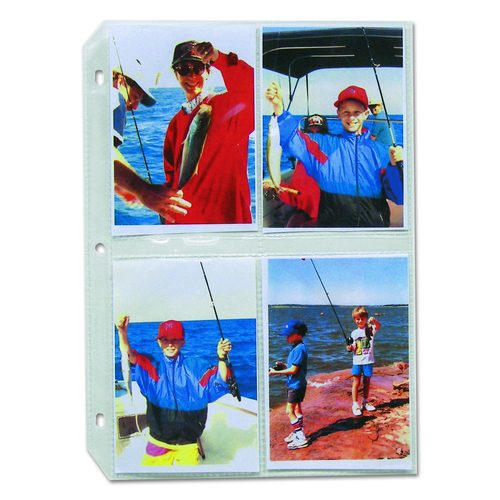 Clear Photo Pages for Eight 3.5 x 5 Photos