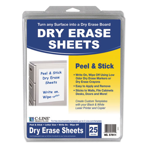 Self-Stick Dry Erase Sheets