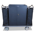 Housekeeping Cart with Locking Doors
