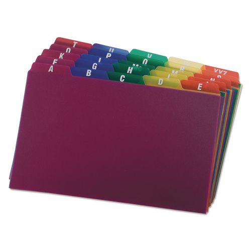 Durable Poly A-Z Card Guides