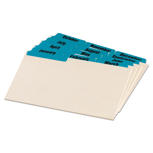 Manila Index Card Guides with Laminated Tabs
