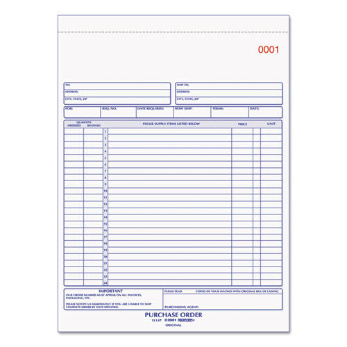 Purchase Order Book