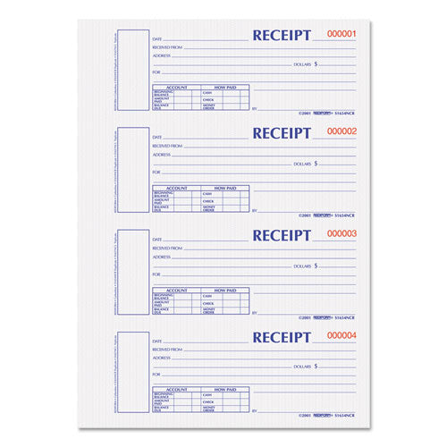 Durable Hardcover Numbered Money Receipt Book