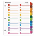 OneStep Printable Table of Contents and Dividers - Double Column
