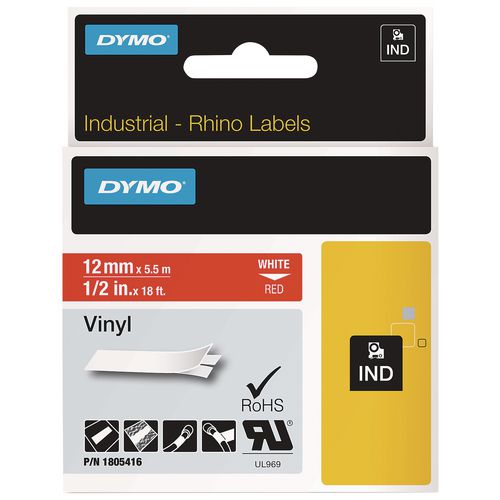 Rhino Permanent Vinyl Industrial Label Tape