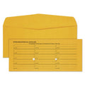 Light Brown Fold Flap Kraft Trade Size Interoffice Envelope