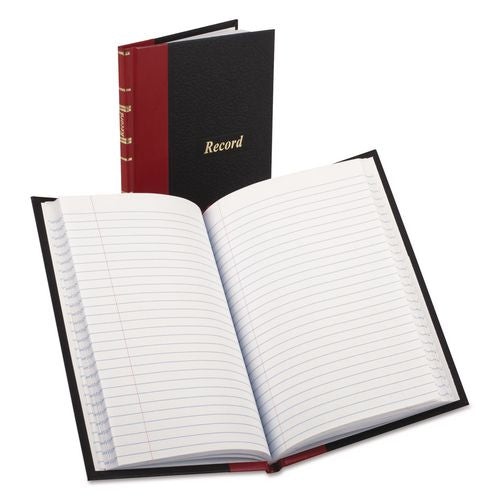Record and Account Book with Red Spine