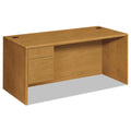 10700 Series "L" Workstation Desk with Three-Quarter Height Pedestal on Left