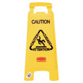 Multilingual "Caution" Floor Sign