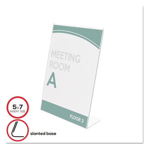 Superior Image Slanted Sign Holder