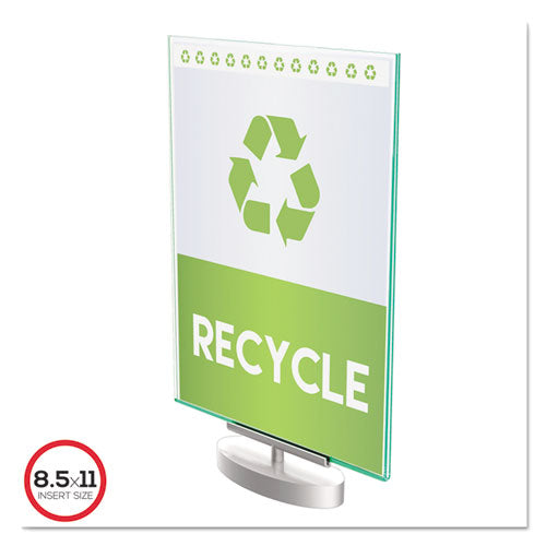 Superior Image Swivel Sign Holder w/Green Edge