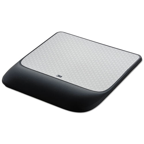 Mouse Pad with Precise Mousing Surface and Gel Wrist Rest