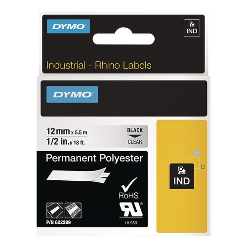 Rhino Permanent Vinyl Industrial Label Tape