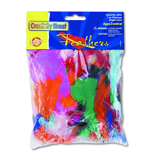 Chenille Kraft Bright Hues Feather Assortment
