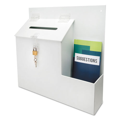 Suggestion Box Literature Holder with Locking Top
