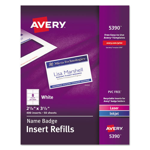 Name Badge Insert Refills
