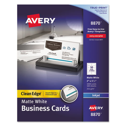 True Print Clean Edge Business Cards