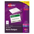 Pin-Style Badge Holder with Laser/Inkjet Insert