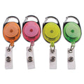 Carabiner-Style Retractable ID Card Reel