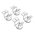 Brigade Pedestal Adjustable Glides