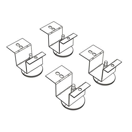 Brigade Pedestal Adjustable Glides