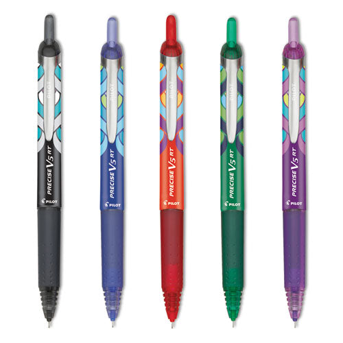 Precise V5RT Deco Peacock Pattern Rollerball Pen