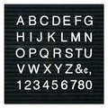 4400 Series Character Set for Felt Surfaces