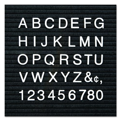 4400 Series Character Set for Felt Surfaces