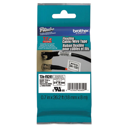 TZe Flexible Tape Cartridge for P-Touch Labelers