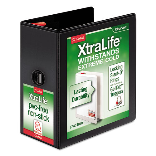 XtraLife ClearVue Non-Stick Slant-D Ring Binder