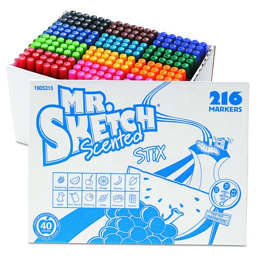Scented Stix Watercolor Marker Set School Pack