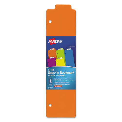Tabbed Snap-In Bookmark Plastic Dividers