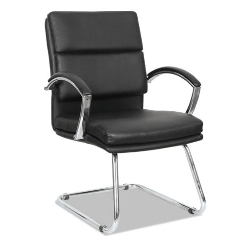 Alera Neratoli Slim Profile Stain-Resistant Faux Leather Guest Chair