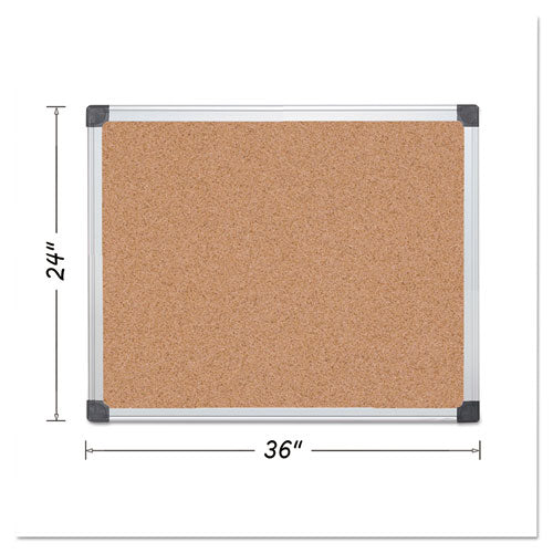 Value Cork Bulletin Board with Aluminum Frame