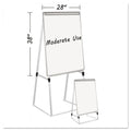Silver Easy Clean Dry Erase Quad-Pod Presentation Easel