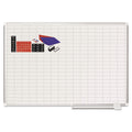 Gridded Magnetic Steel Dry Erase Project Planning Board